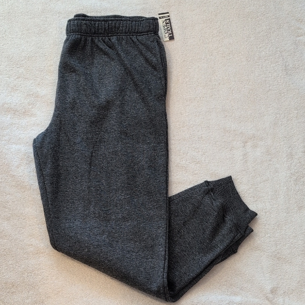 NWT Open Trails Mens XL Fleece Jogger Sweatpants Dark Gray